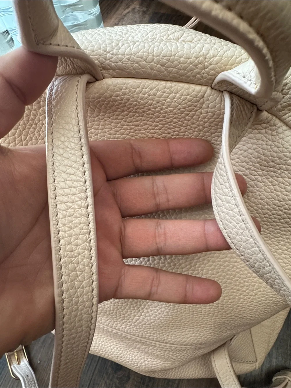 Tory Burch Blush Pebbled Leather Backpack